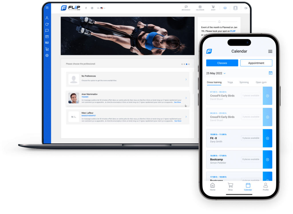 gym online booking system