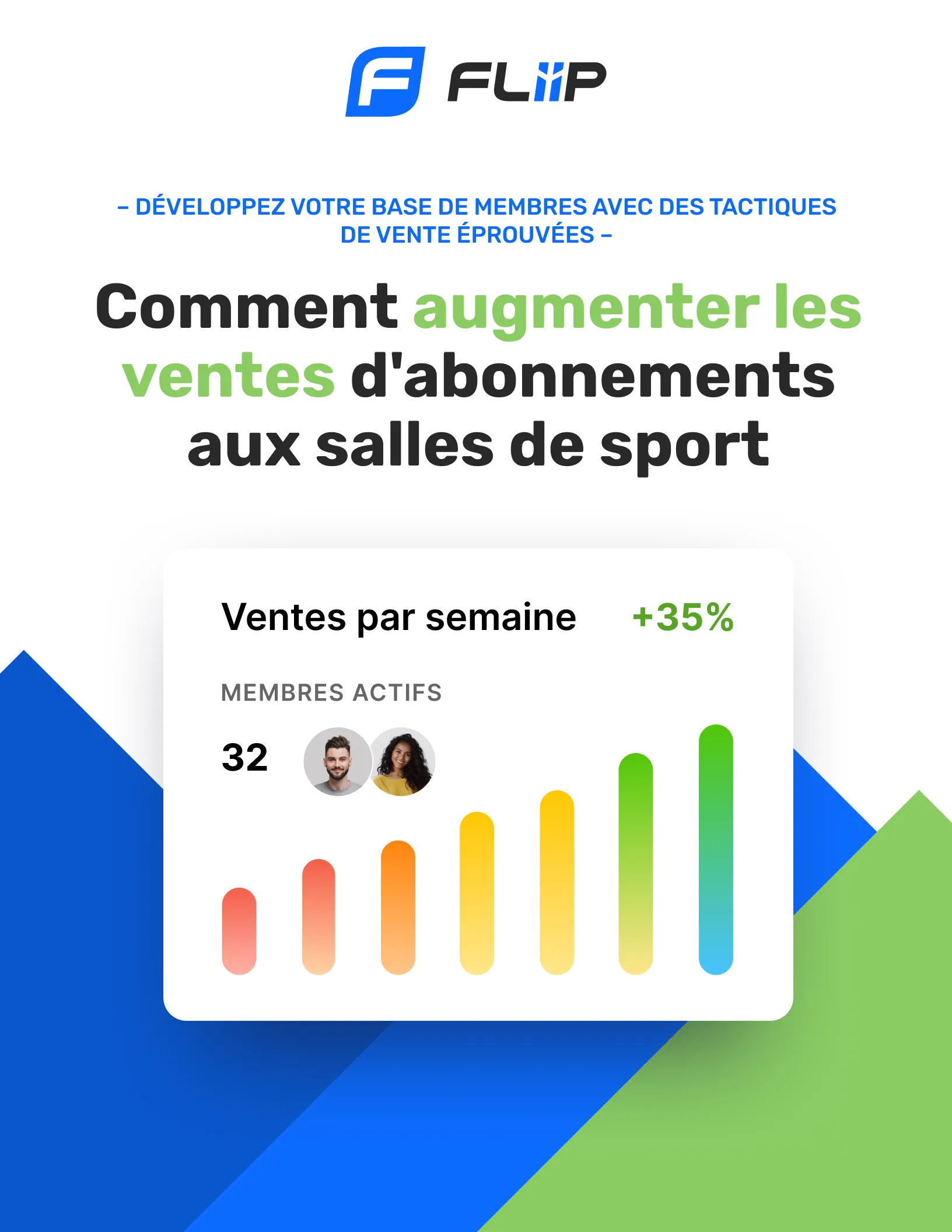Couverture du guide ultime de ventes FLiiP pour les gyms et studios de fitness