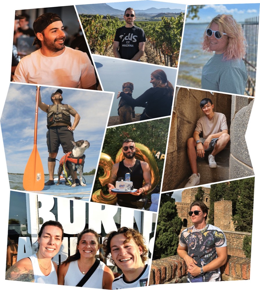 The FLiiP team, on the water, visiting customer gyms, and out in the world together.